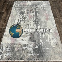 Турецкий ковер Flora 6022 Серый-фиолетовый